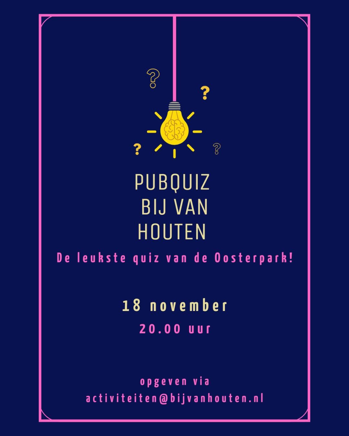Pubquiz Van Houten